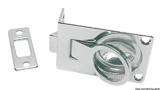 Picture of In chrome-plated brass. It lowers with a spring, useful for cupboards and various uses.