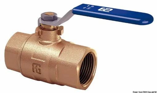 Picture of Ball valve F-F in bronze total passage 3/8 - 17.557.01.