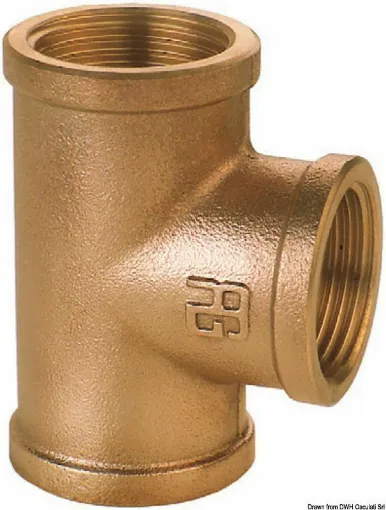 Picture of Bronze T fitting F-F-F 3/8 - 17.562.01. - Bronze T fitting F-F-F 3/8 - 17.562.01. - Guidi