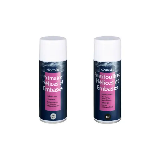 Picture of YACHTCARE primer and antifouling kit for propellers and bases - black - 2x 400 ml