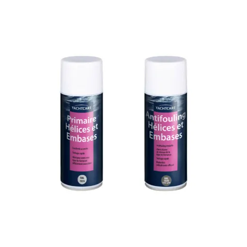 Picture of YACHTCARE primer and antifouling kit for propellers and bases -Grey- 2x 400 ml