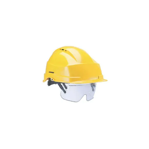 Picture of Helmet with protective glasses AUBOUIEX - yellow