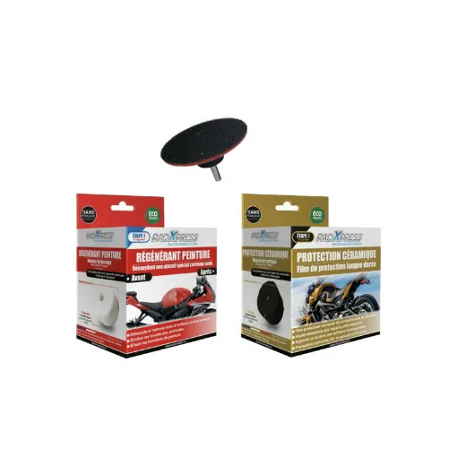 Picture of PadXpress Motorcycle Pack - Special motorcycle paint regenerator - Ceramic protection film - 80mm tray