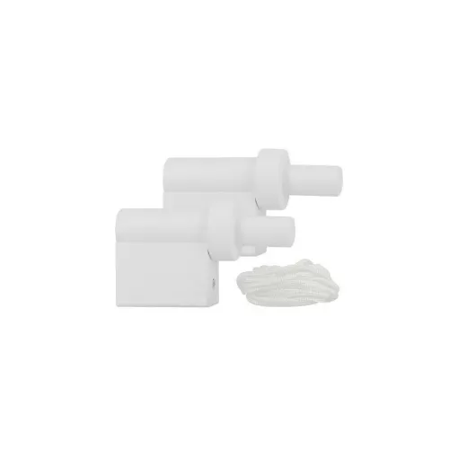 Picture of Set of 2 wooden supports and MOBOIS halyard Set boreal - white - 1024199