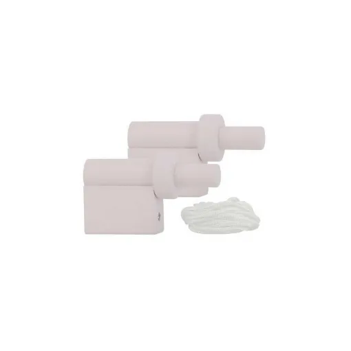 Picture of Set of 2 wooden supports and MOBOIS halyards Boreal set - pink - 1024369