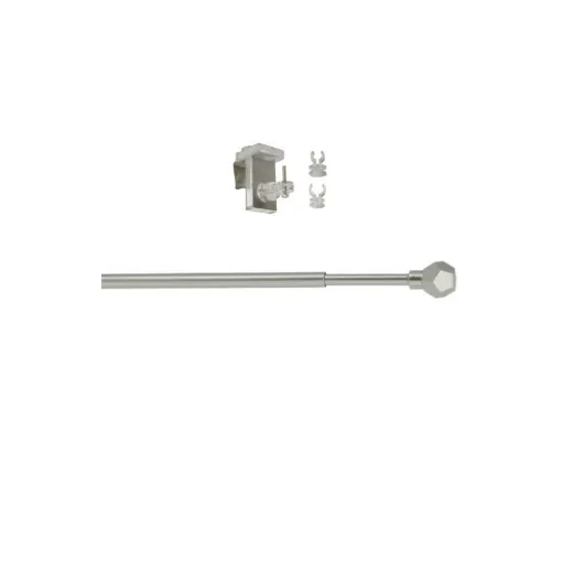 Picture of MOBOIS glazing rod kit - Easy to assemble - Faceted ball end - 45 to 60 cm - nickel