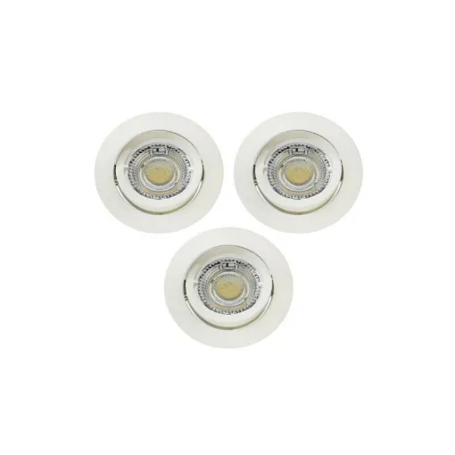 Picture of Set of 3 recessed LED spotlights SLID CONCEPT - dimmable and adjustable - 6W - CCT 3000K/4000K