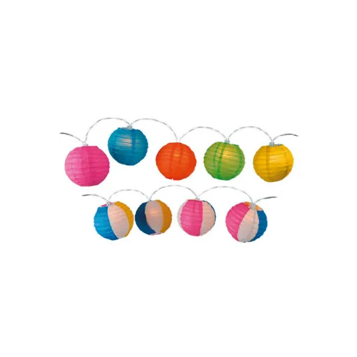 Picture of EDM lantern garland - party atmosphere - multicolor - 10 bulbs - 1,5 m - 71167