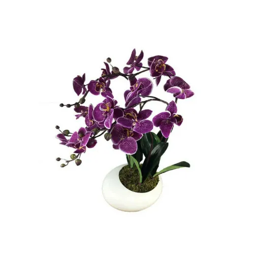 Picture of Artificial composition Orchid zen mauve speckled 5 stems - 55cm