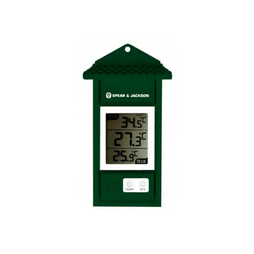 Picture of Mini SPEAR & JACKSON thermometer - maxi digital green - 15cm