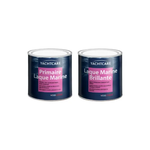 Picture of Pack YACHTCARE Lacquer and Primer - Pearl White RAL 1013 - 2x 750 ml