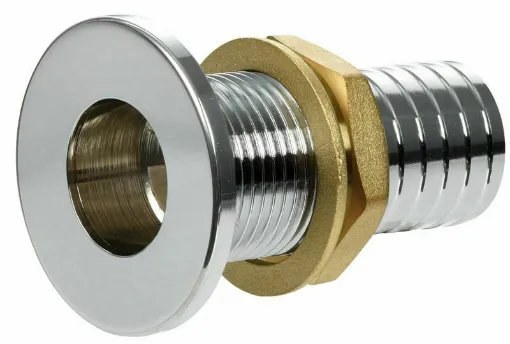 Picture of Chrome plated brass thread fitting 3/8 x 15 mm - 17.424.00.