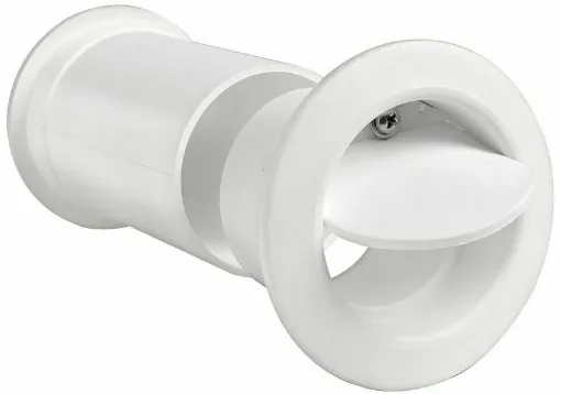 Picture of With a large flow white nylon check valve.