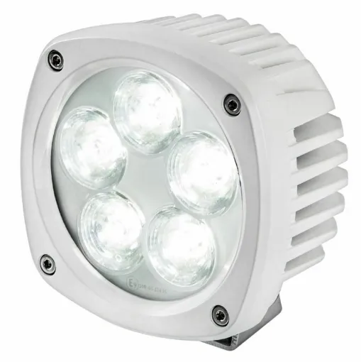 Picture of White painted aluminum carcass. Polished stainless steel bracket. Original CREE LEDs (USA).