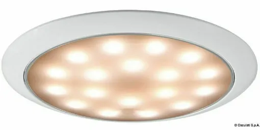 Picture of White/red/off touch switch. - LED surface mounted ceiling light Day/Night white/inox - 13.408.11 - Oem