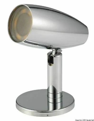 Picture of Mini reading lamp. Chrome-plated brass body.