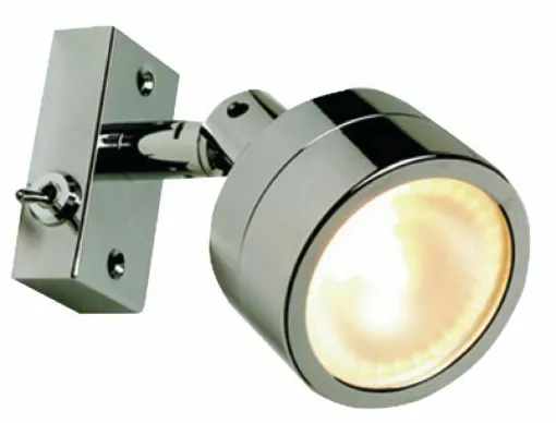 Picture of Brass body turned, satin glass lens. - Laguna chrome satin brass wall lamp - 13.439.16 - Oem