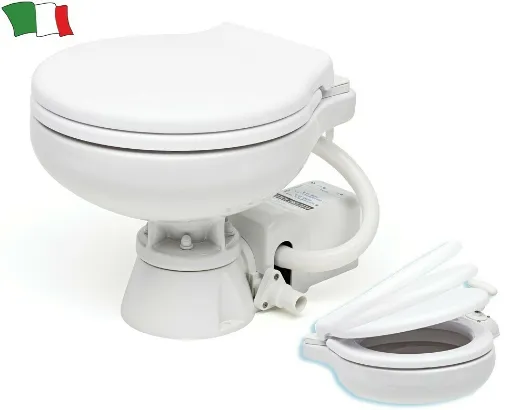 Picture of Electric 12V Toilet Lacquered Wooden Lid