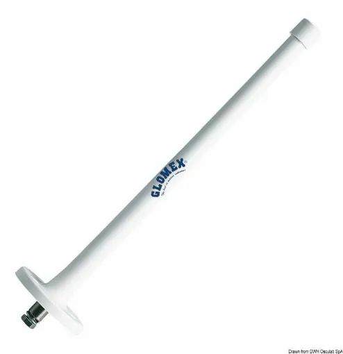 Picture of Impedance 93 &amp;!, extremely compact (30 cm in length) is designed as a standard antenna for boats with a radio system setup. It comes with a base and a 3-meter cable, made of anti-UV nylon.