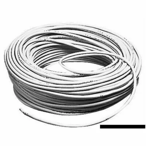 Picture of RG-58/152 low attenuation cable with aluminum coating. Particularly suitable for long distances such as VHF antennas on the masthead of sailboats, 100 m rolls.