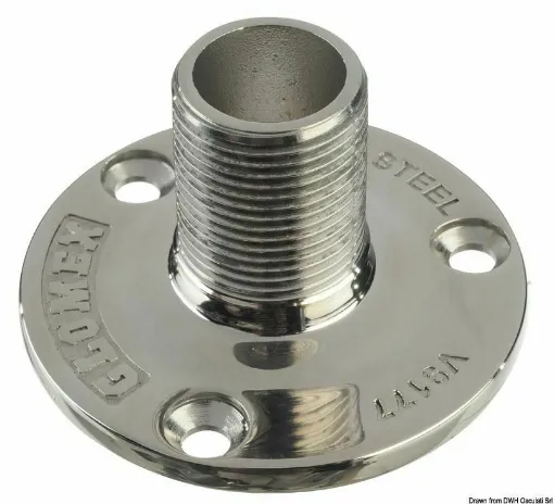 Picture of In stainless steel to elevate the GPS/VHF/TV/AM-FM antennas from our catalog. Standard 1"x14 threading.