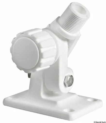 Picture of Made of white nylon with a knob lock.