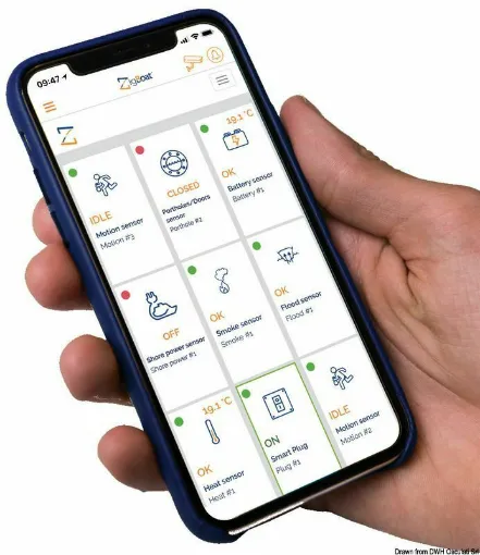 Picture of ZigBoat is the innovative wireless system for monitoring and interacting with your boat remotely, ensuring safety and peace of mind. It works thanks to the application of ZigBee and WiFi wireless technologies, and above all, it allows direct communication with the onboard sensors without the need for a cloud. It sends real-time push notifications when critical events occur. In addition, using the