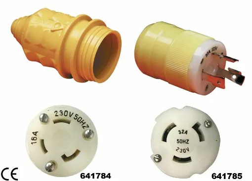 Picture of Male Plug 30A 125V - 16A 220V