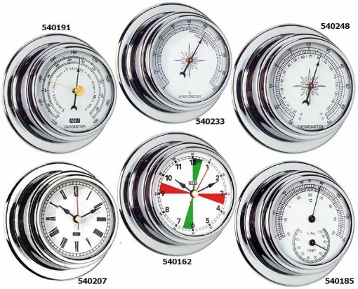 Picture of Pegasus 95 Brass Chrome-Plated Thermometer D.95 mm.