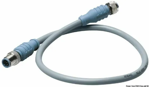 Picture of Series of cables and connectors to create an onboard NMEA 2000 network. Robust connectors, rated IP68 for use in a marine environment. - NMEA 2000 6 m Male/Female Connection Cable - 27.362.06 - Oem