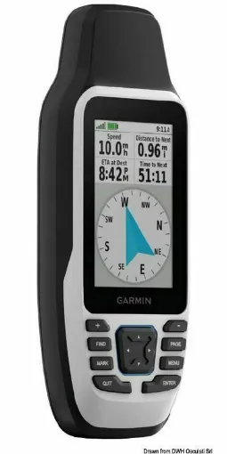 Picture of The portable GPSMAPÂ® 79s GPS is a floating handheld device with a high-resolution color display, accurate satellite tracking, worldwide or optional maps (compatible with BlueChart G3 charts), ample memory space for waypoints and routes, and an integrated compass for safe navigation.