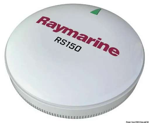 Picture of GPS Receiver 10Hz with 72 channels for new Raymarine multifunction displays. This GPS allows for accurate updating of the ship's position thanks to the numerous information derived from the fast connection with all satellites: WASS, EGNOS, MSAS, GAGAN, and GLONASS. It can also be installed on NMEA2000 systems using an optional adapter cable that can be ordered upon request.