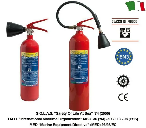 Picture of 2 Kg Co2 Fire Extinguisher Nautical Medium