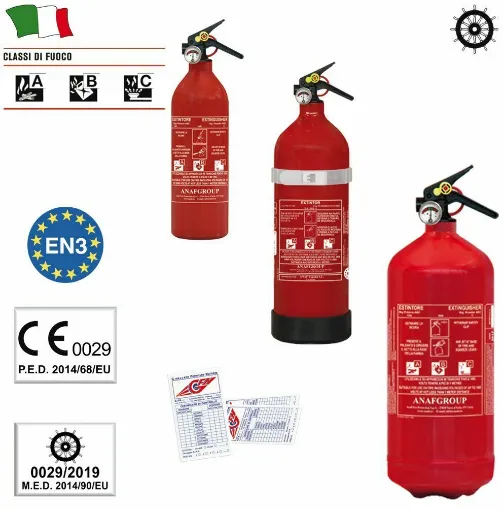 Picture of Fire Extinguisher Med With Pressure Gauge Kg.2 Abc