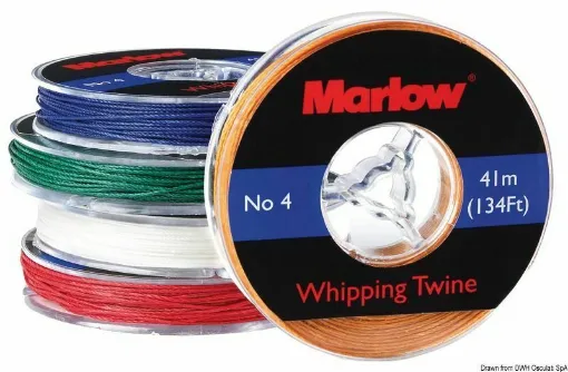 Picture of To sew the sails and weight the ropes, plastic bobbins. - Black Marlow waxed thread - 10.207.34. - Marlow