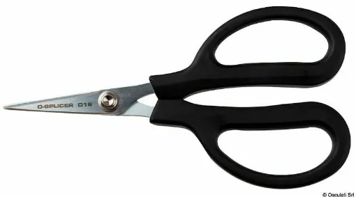 Picture of Scissors designed to cut super fibers such as Dyneema, Vectran, Stirotex.