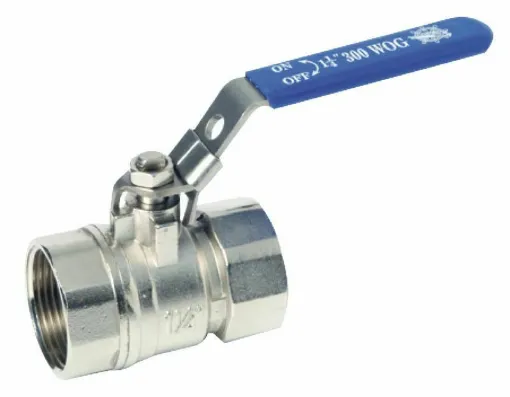 Picture of In chrome-plated brass. Stainless steel handle with drilled lock stopper. Ideal for complying with ISO 8099 standard for black water discharge. - Translation: Total passage gate valve 1 1/4 - 17.228.55 - Oem