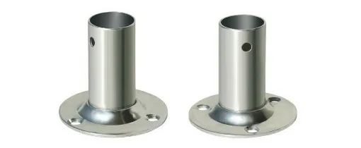 Picture of Round Base Tube 90 Degrees D. 25 Stainless Steel