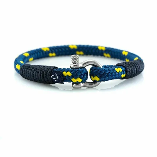 Picture of Slim Blue Royal-Yellow Bracelet Size 21.