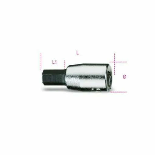 Picture of Hexagonal Male Socket Wrench - 1/4" - Me 10