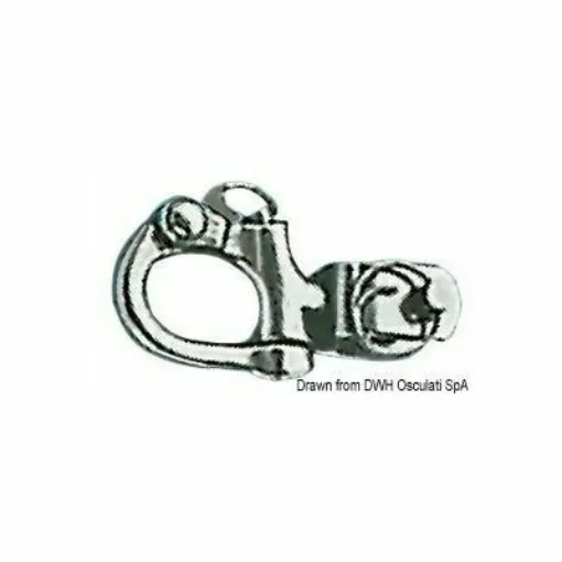 Picture of In stainless steel castings, they are to be paired with Wind Speed universal head sheaves and ball bearing sheaves. - Carabiner for pulleys 12 mm - 55.293.10 - Viadana