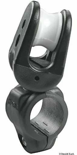 Picture of A) Made of nylon, completely flexible on both axes.
B) Made of nylon, with stainless steel wire passage. - Belay pulley furler B - 55.504.00 - Oem