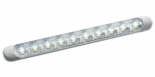 Picture of High efficiency LED SMD-HD light source. Flat basic version, ideal for engine compartments, bathrooms, kitchen areas, under the booms on sailboats, etc. - Stainless steel AISI 316 linear ceiling light - 13.192.01 - Oem