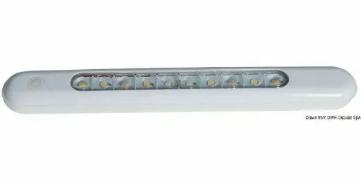 Picture of LED SMD-HD high-efficiency light source. Version with base featuring a soft silicone gasket, ideal for booms, roll bars, inflatable boats, etc.