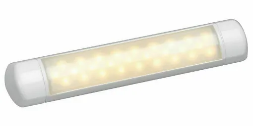 Picture of LED SMD light source. Surface-mounted. Ideal for bathrooms, kitchens, lockers, engine rooms, under sailboat boom, etc. White technopolymer housing.