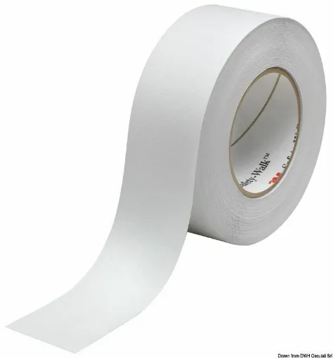 Picture of Non-slip adhesive tape, guarantees an anti-slip effect on all surfaces of the boat without altering its aesthetic appearance. Transparent for hatches, white for fiberglass decks.