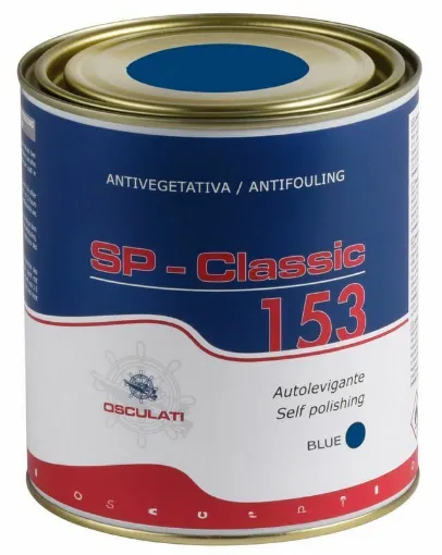 Picture of Self-polishing antifouling based on organic biocide free from copper salts. Compatible with all types of hulls (GRP, aluminum, wood, etc). Coverage 9 m2/l. Provides protection for the season in moderately aggressive areas. Minimum application temperature 10Â°C. Recoat time at 20Â°C is 6 hours. Drying time before launching is 12 hours at 20Â°C. EU Regulation 2020/1182.