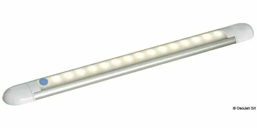 Picture of Light source 14 high-efficiency SMD-HD LEDs. Light alloy base with opal polycarbonate lens. Round switches with built-in blue/red LEDs.