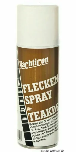 Picture of Removes oil, grease, sunscreen, glue, etc. from teak. Also suitable for carpet and rug fabrics. 200 ml packaging.