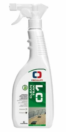 Picture of Degreasing cleaner based on nanotechnologies of plant origin, ideal for cleaning internal and external teak surfaces. Free from aggressive agents for the user and non-toxic to the environment, it is the recommended product for the daily cleaning of teak details. - 750ml - Osculati